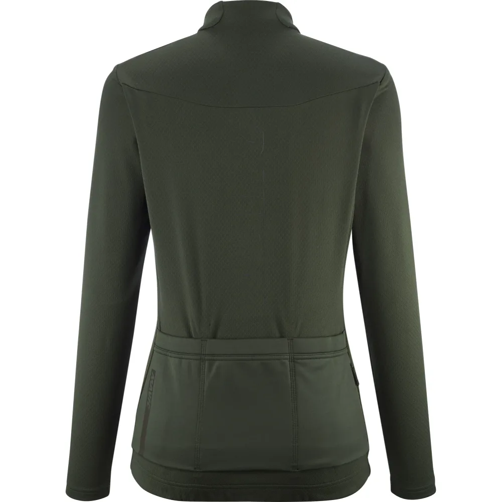 Maillot MAVIC AKSIUM THERMO Femme Manches Longues Vert – Image 2