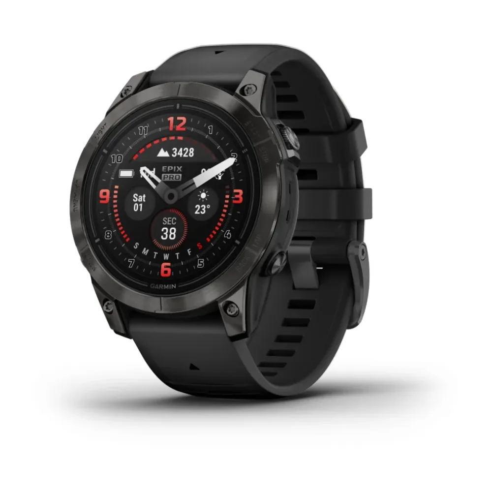 Montre Garmin Epix Pro Gen 2 Sapphire Titane 47mm Noir Carbon Gris