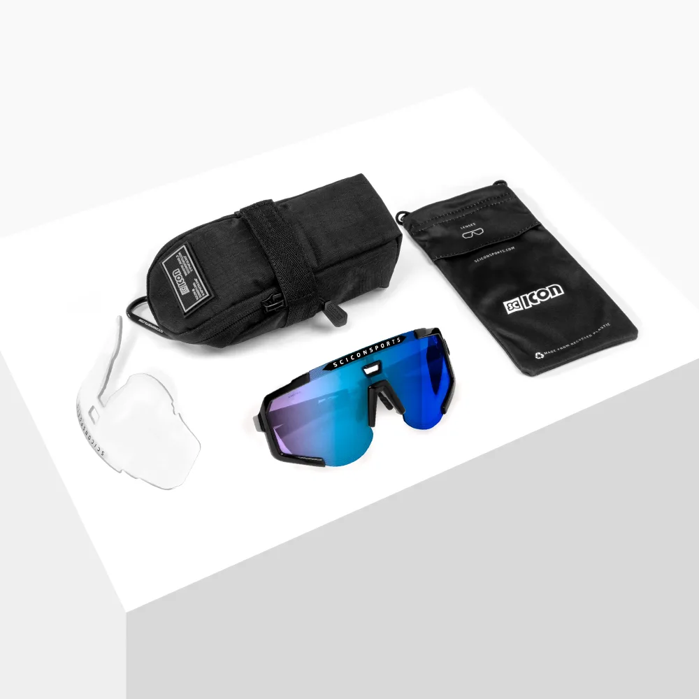Lunettes SCICON AEROSCOPE Blanc Multimirror Bleu – Image 3