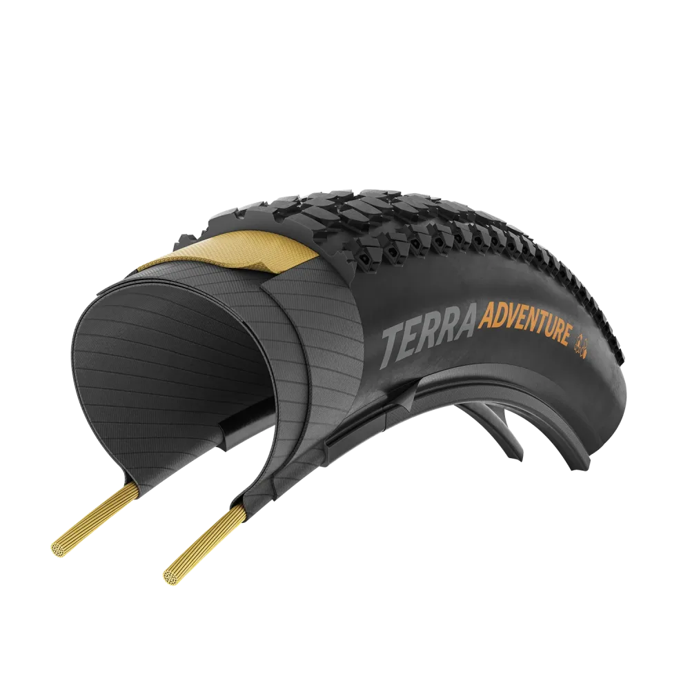 Pneu CONTINENTAL TERRA ADVENTURE TRAIL GRIP 700x50c Tubeless Ready Marron – Image 3