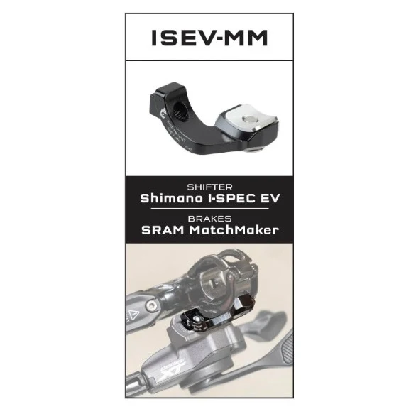 Adaptateur de Fixation WOLF TOOTH ShiftMount ISEV-MM iShimano I-SPEC EV Shifter > Frein SRAM MatchMaker X – Image 2