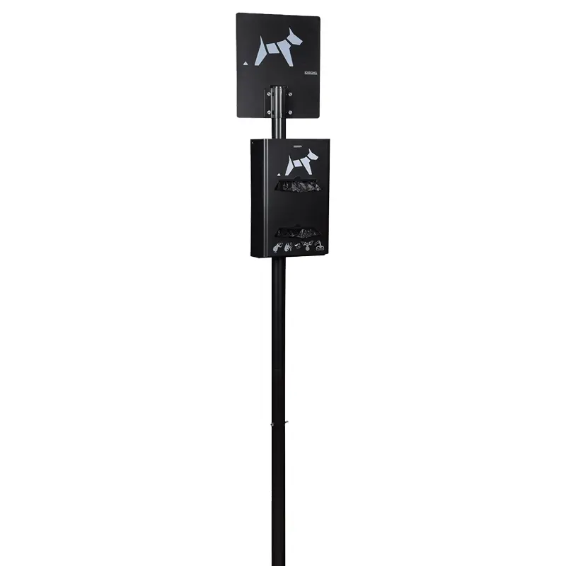 Borne de propreté hygiène canine Hygeca sur poteau (sacs format rouleaux) Borne de propreté hygiène canine Hygeca sur poteau (sacs format rouleaux)