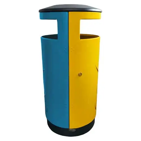 Corbeille acier Australia Wild tri sélectif 2x40L Corbeille acier Australia Wild tri sélectif 2x40L