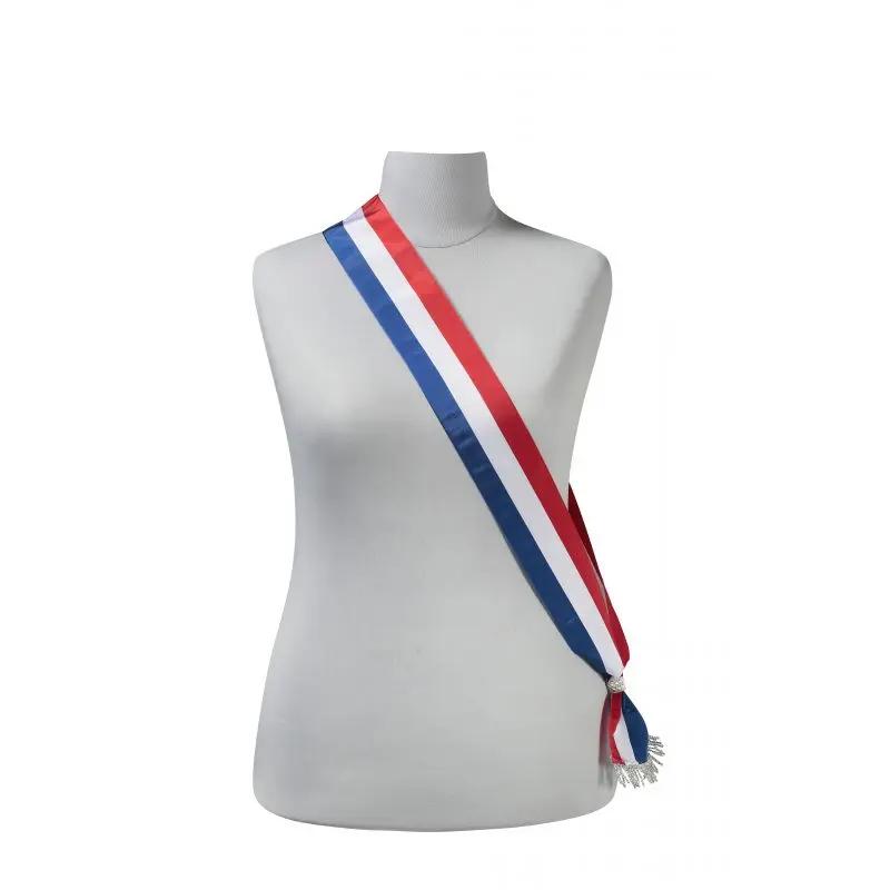 Echarpe tricolore neutre pour le jeune élu – Image 2