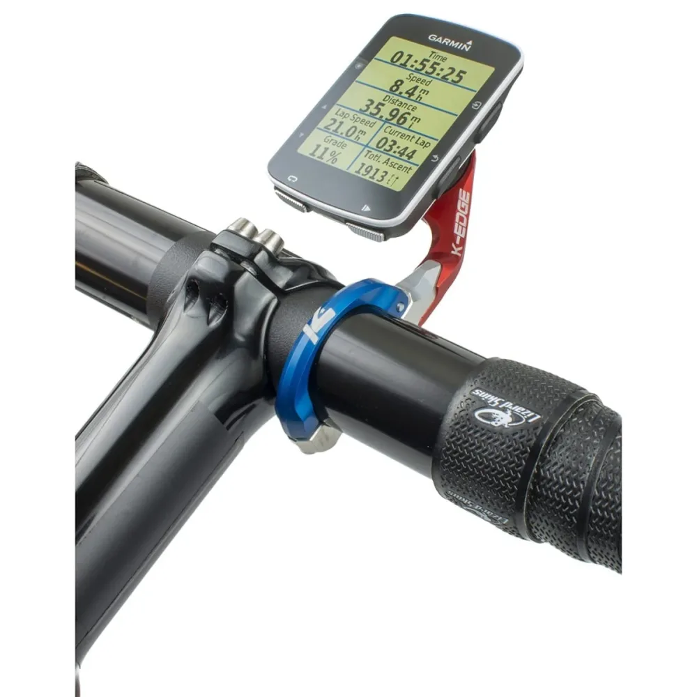 Support de Cintre K-EDGE RACE pour GPS GARMIN EDGE Bleu/Rouge/Gris – Image 2