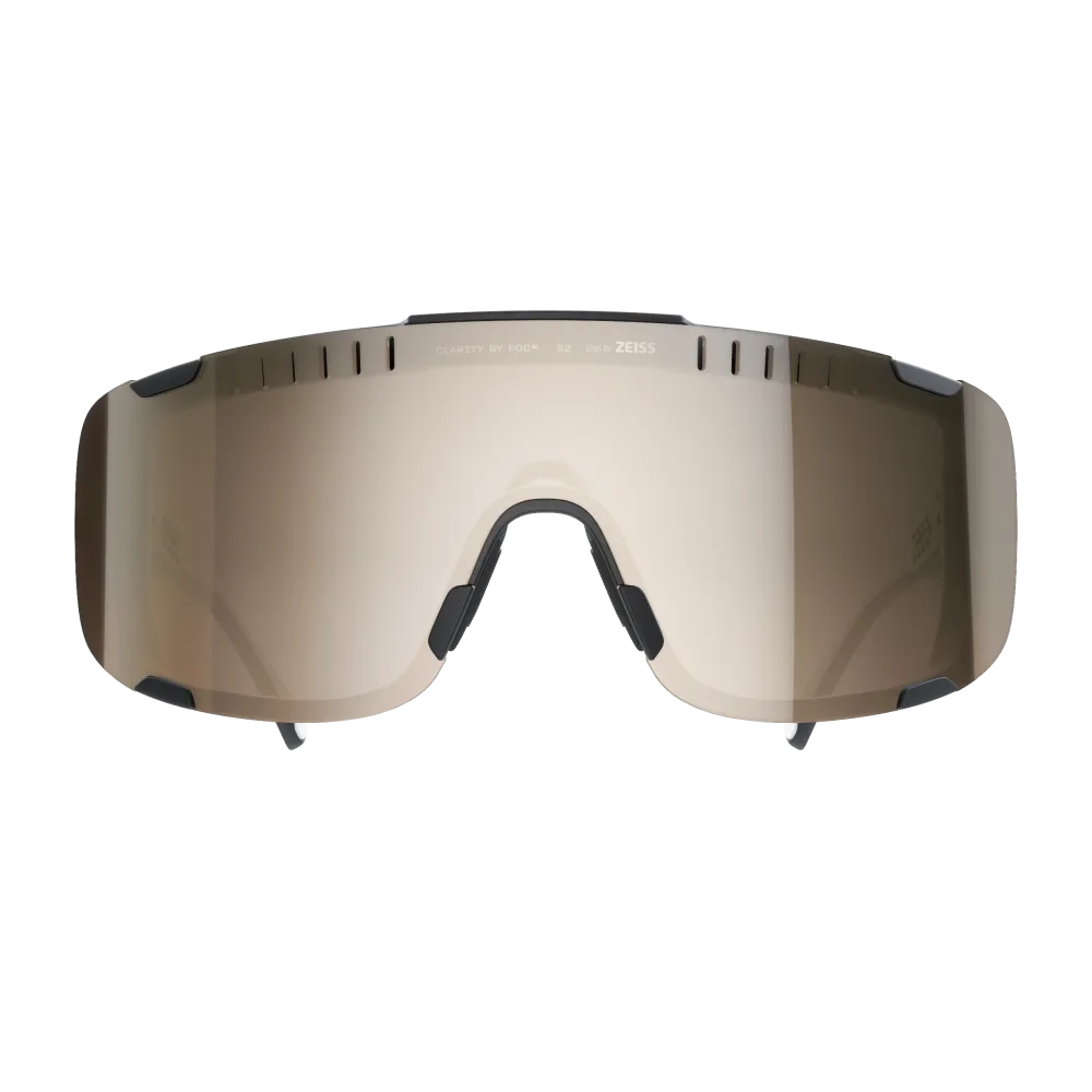 Lunettes POC DEVOUR MID Noir Verre Clarity Trail Partly Sunny Silver – Image 2