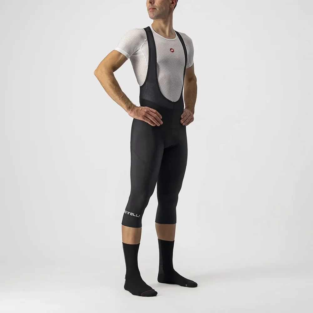 Cuissard 3/4 à Bretelles CASTELLI ENTRATA THERMAL Noir – Image 2