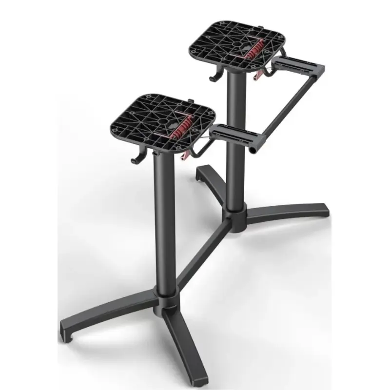pied latéral aluminium encastrable et basculant avec poignée et porte sac – Image 2