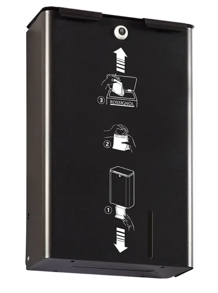 Distributeur et poubelle féminine murale 10L – Image 3