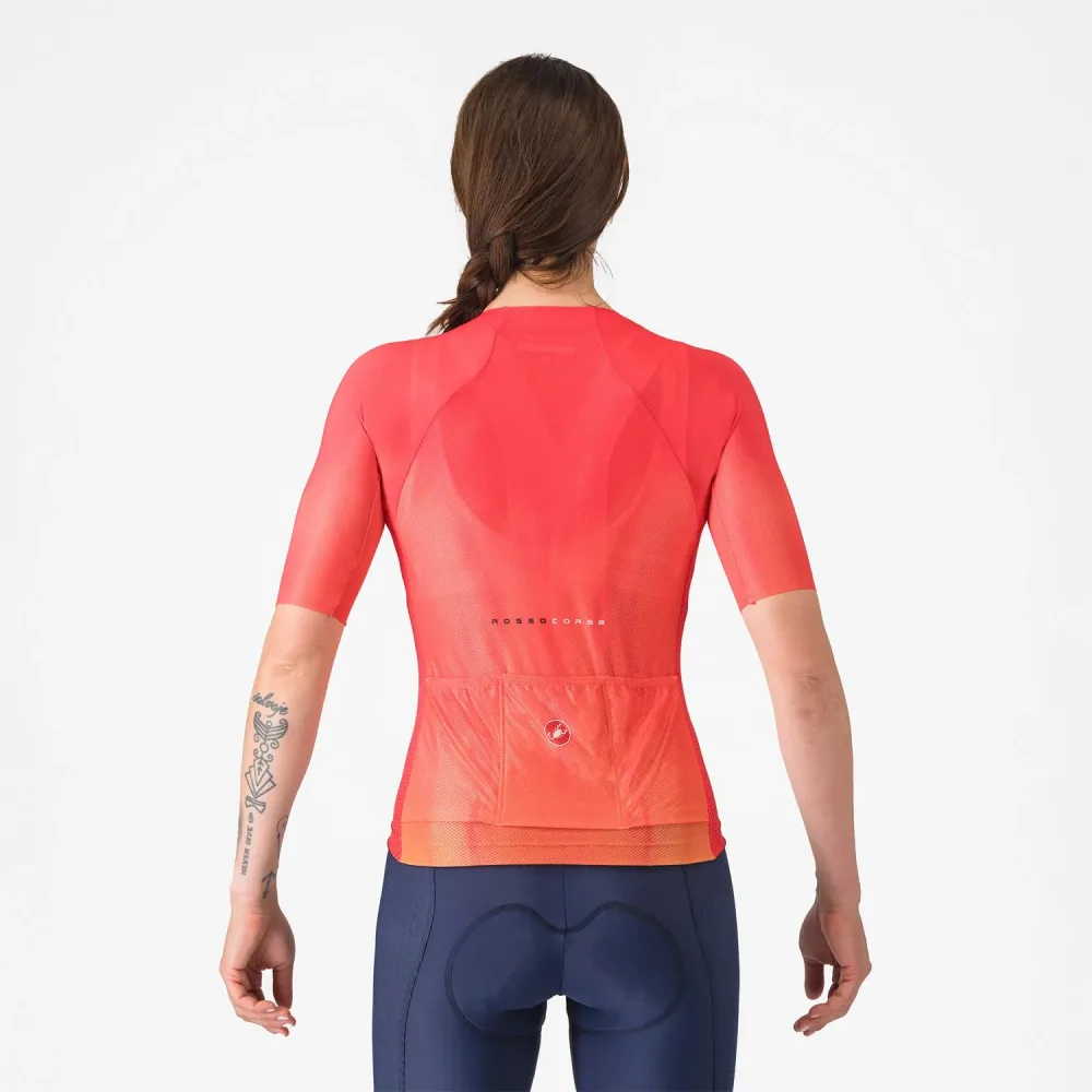 Maillot CASTELLI CLIMBER'S A/C Femme Manches Courtes Hibiscus – Image 2