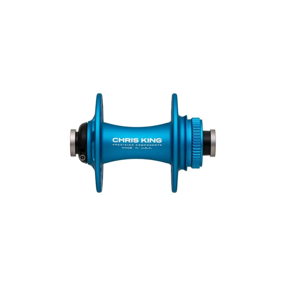 Moyeu Avant CHRIS KING R45D 12x100mm Center Lock Turquoise Mat
