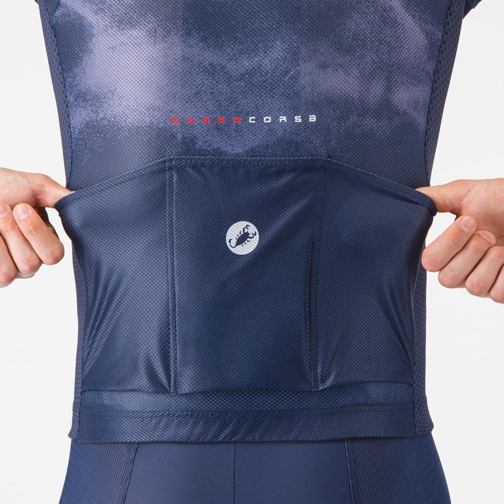 Maillot CASTELLI CLIMBER'S A/C Manches Courtes Marine – Image 3