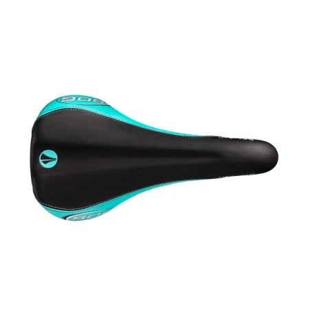 Selle SDG BEL-AIR RL Rails CrMo Noir/Turquoise – Image 2