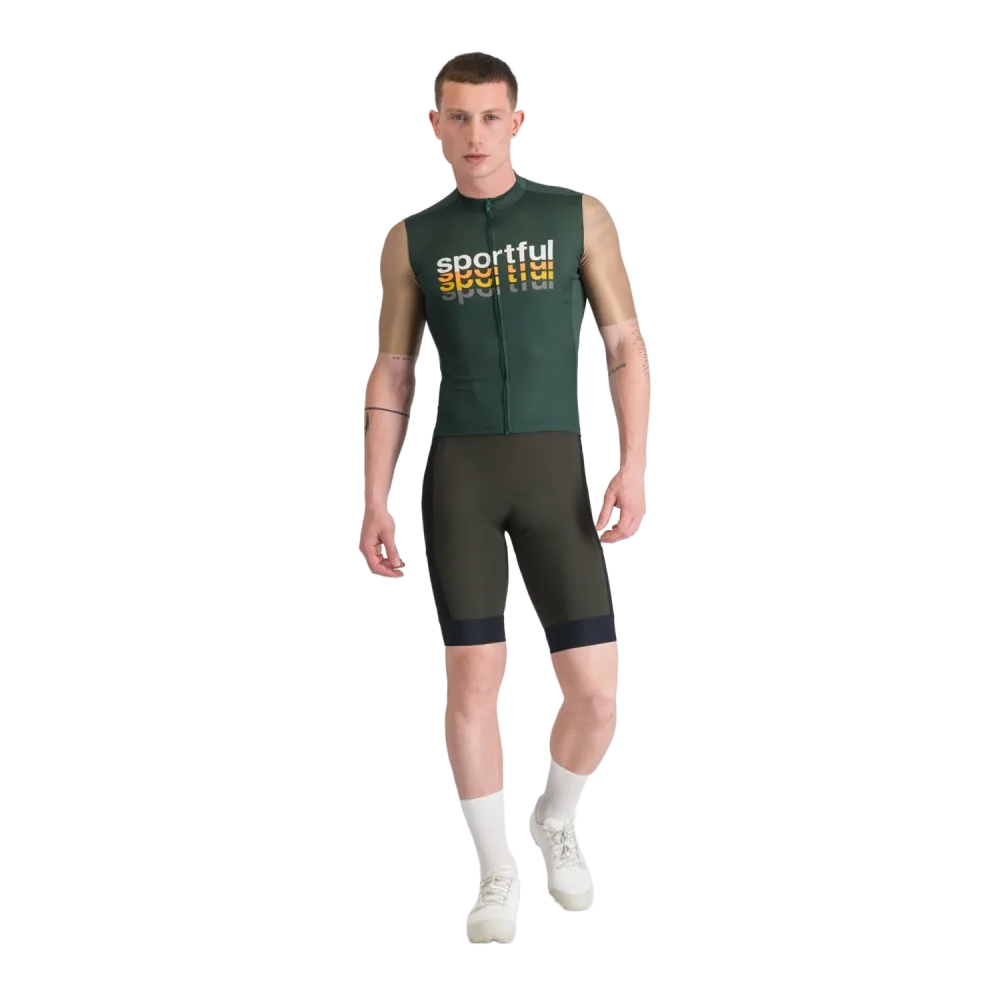 Maillot SPORTFUL SUPERGIARA 2 LOGO Manches Courtes Kaki – Image 2