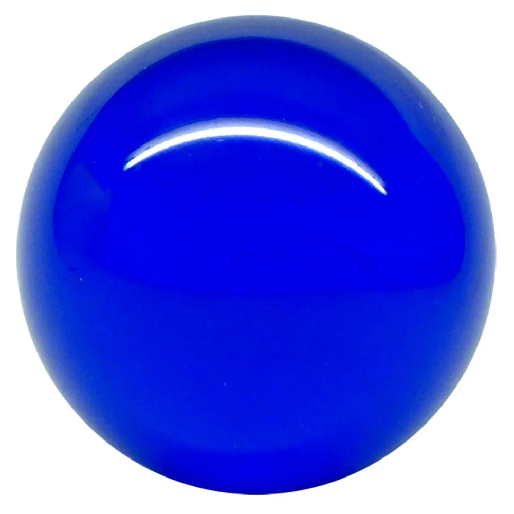 Balle de contact Acrylique Bleu Transparent 80mm 350g et étui de protection – Image 3