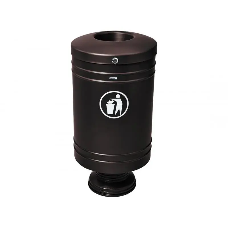 Corbeille Gascogne socle en fonte 60 litres