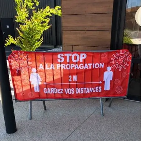 banderole message de sécurité - cache barrière de police – Image 2