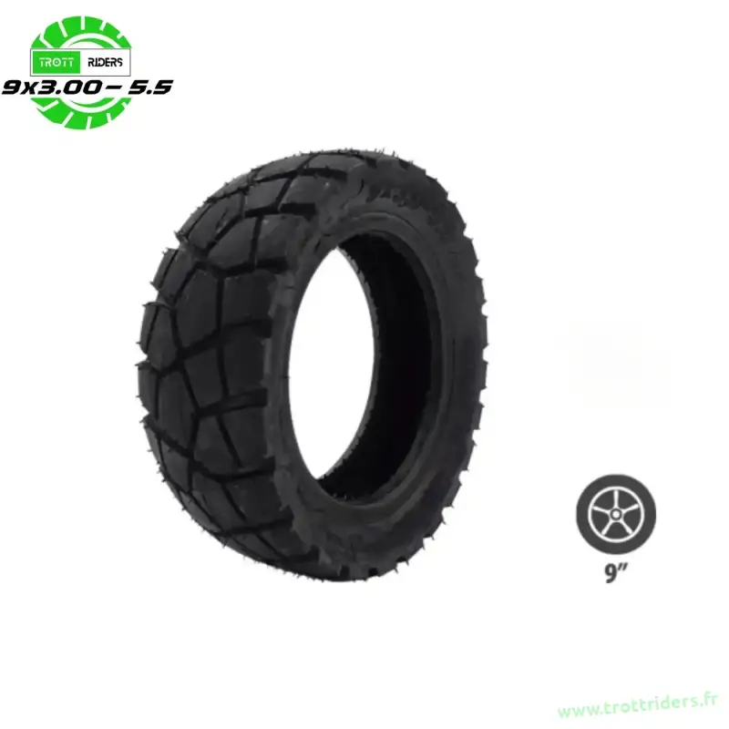 Pneu Kukirin G2 Pro 9x3.00-5.5 Tubeless Semi-Offroad – Image 2