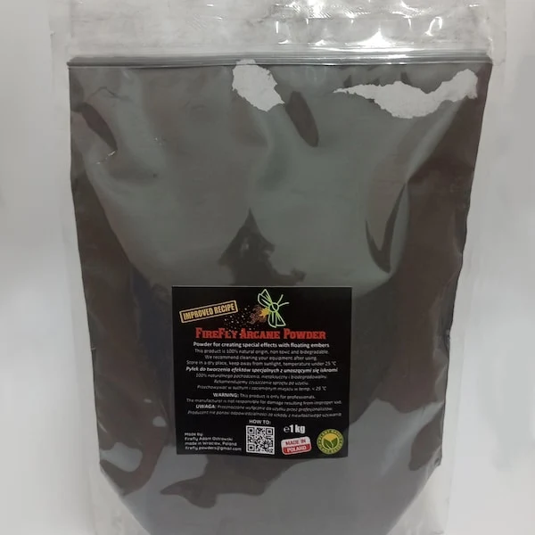 Poudre Pyrotechnique FireFly Arcane – Effet « Braises Flottantes » Naturelle et Biodégradable (1L)