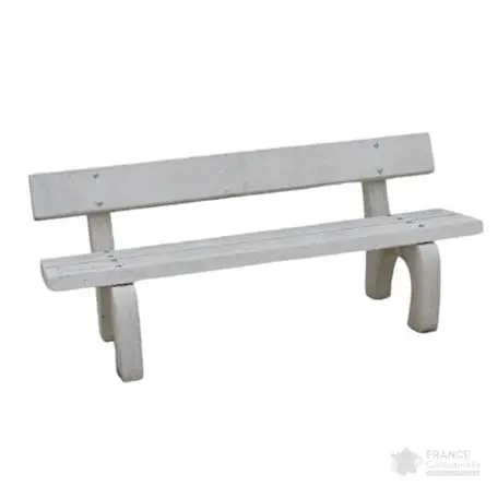 Banc béton platane
