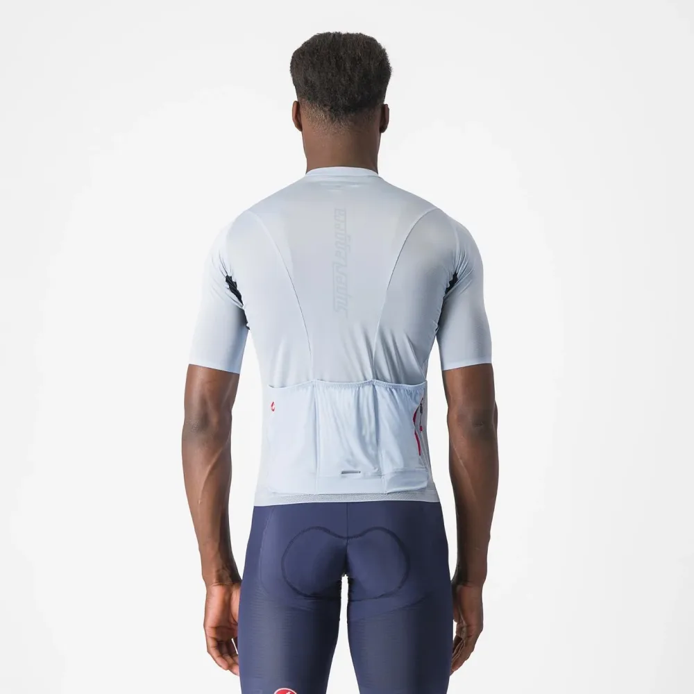 Maillot CASTELLI SUPERLEGGERA 3 Manches Courtes Bleu – Image 2