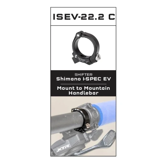Adaptateur de Fixation WOLF TOOTH ShiftMount ISII - 22 Shimano I-SPEC EV Shifter > Cintre 22.2 mm – Image 2
