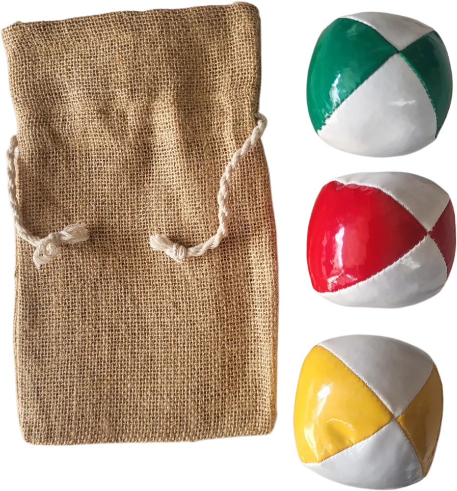 Pochon en Jute pour Balles de Jonglage — 22 × 14 cm – Image 3