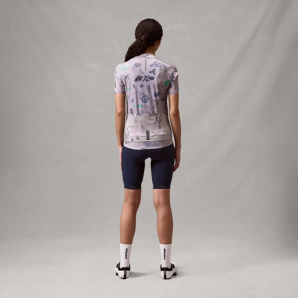 Maillot ENDURA PRO SL PRINT GTI Manches Courtes Femme Titanium – Image 3