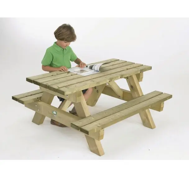 Table pique-nique bois enfant Juracelle – Image 2
