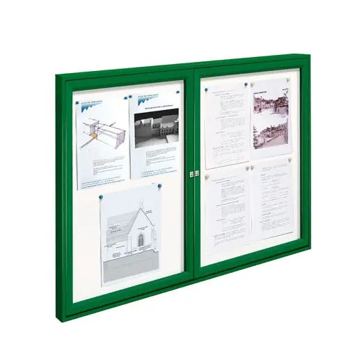 Vitrine Tradition double battant murale ou sur poteaux – Image 2