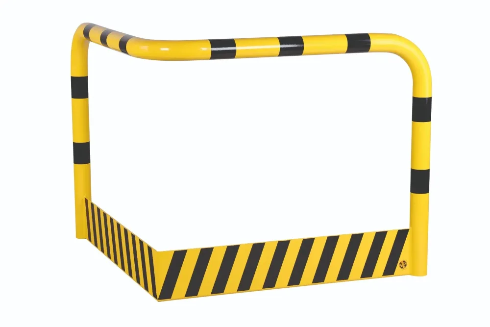 arceau de sécurité anti-encastrement H 1000 x jambe 1200, revêtu par poudre