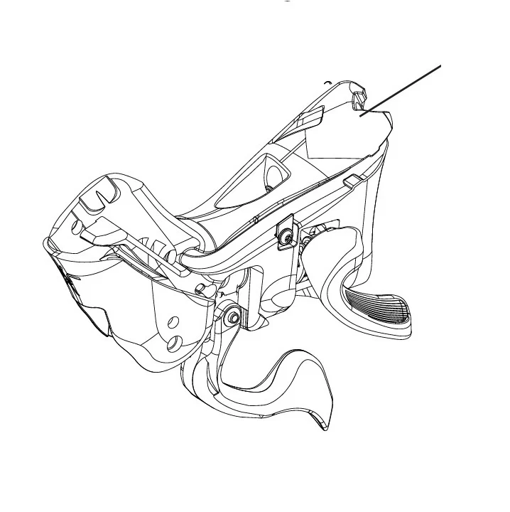 Corps de Manette Droite CAMPAGNOLO EKAR 13V Frein à Disque – Image 2