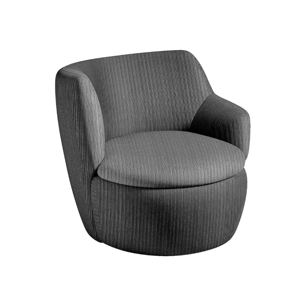 Fauteuil tissu KURLY 1 place