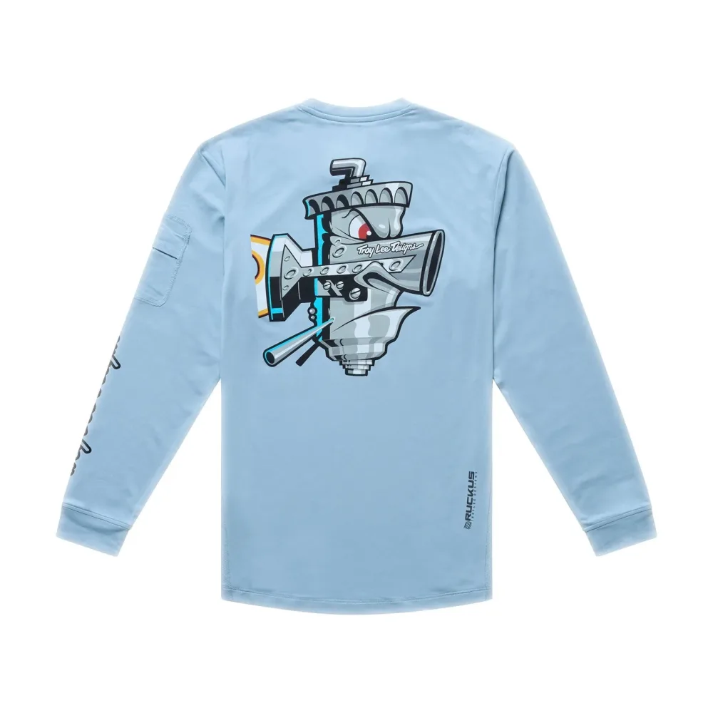 Maillot TROY LEE DESIGNS RUCKUS RIDE CARBS Junior Manches Longues Bleu – Image 2