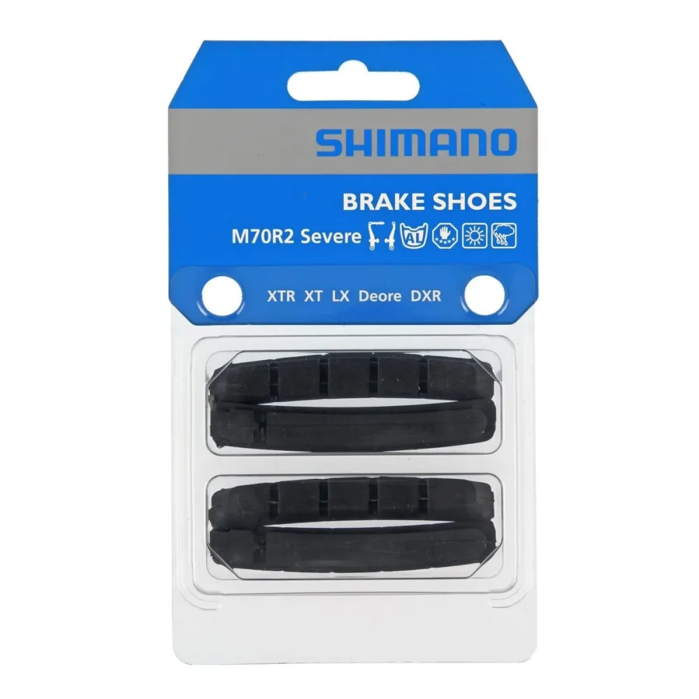 Paire de Patins à Cartouche V-Brake SHIMANO M70R2 (2 Paires) – Image 2