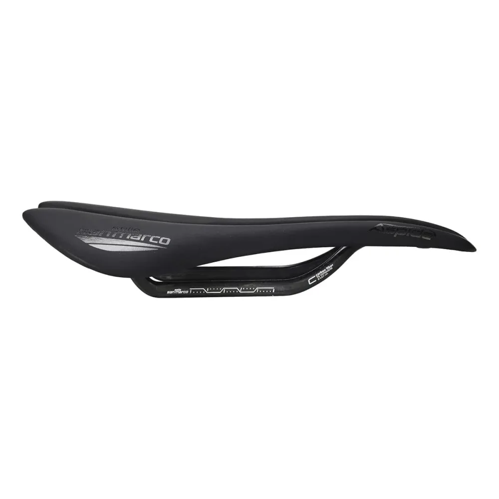 Selle SAN MARCO ASPIDE SUPERLEGGERA OPEN FIT WIDE Rails Carbone – Image 2