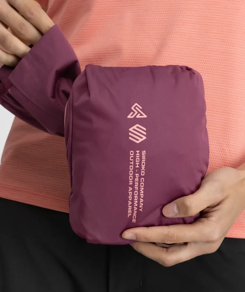 Veste randonnée imperméable ultralégère femme Velora Purple – Image 3