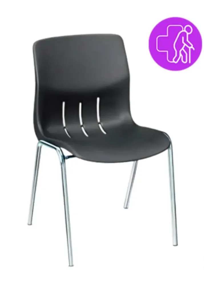 Chaise empilable Kaline à coque polypropylène
