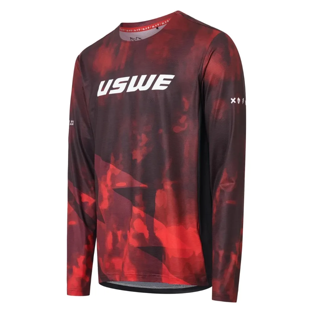 Maillot USWE LUFTIG MTB Manches Longues Rouge – Image 2
